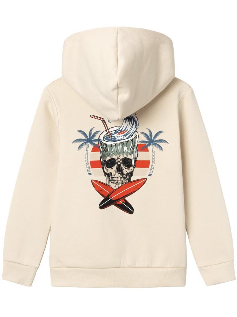 Sweat Capuche Garçon Name it Beige - Kiabi