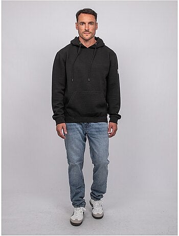 Sweat capuche maille gaufrée uni werone
