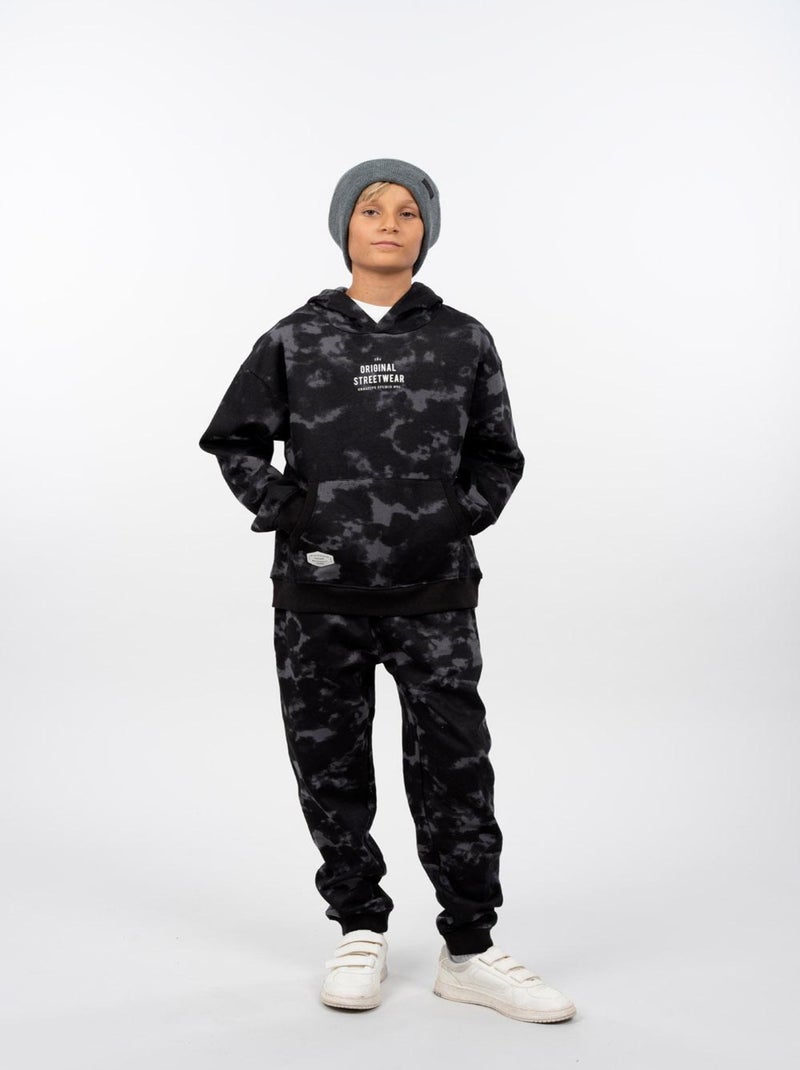 Sweat capuche militaire imprimé camouflage 'Deeluxe' Noir - Kiabi