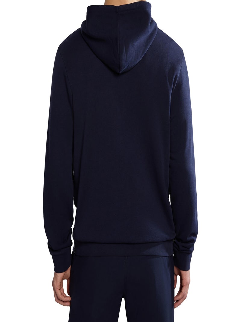 Sweat Capuche Nappapijri Geographic B-Aylmer Bleu - Kiabi