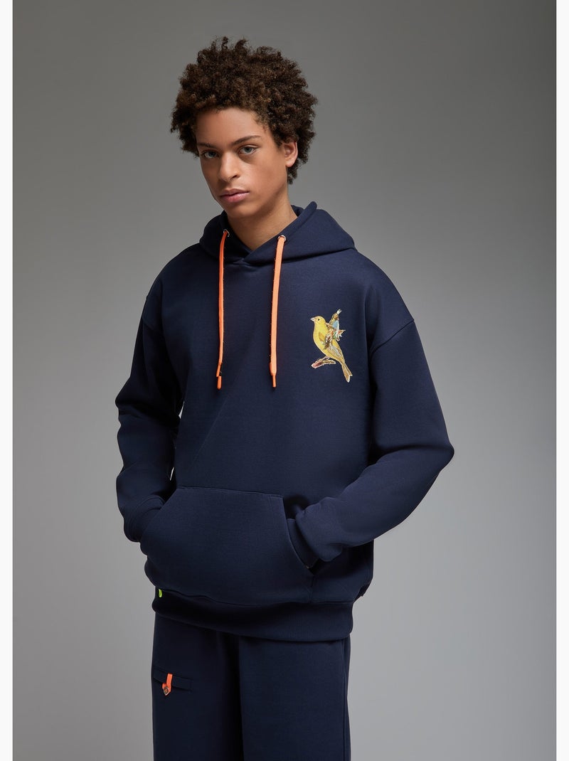 Sweat capuche noga canary bay  homme - sae paris Bleu - Kiabi