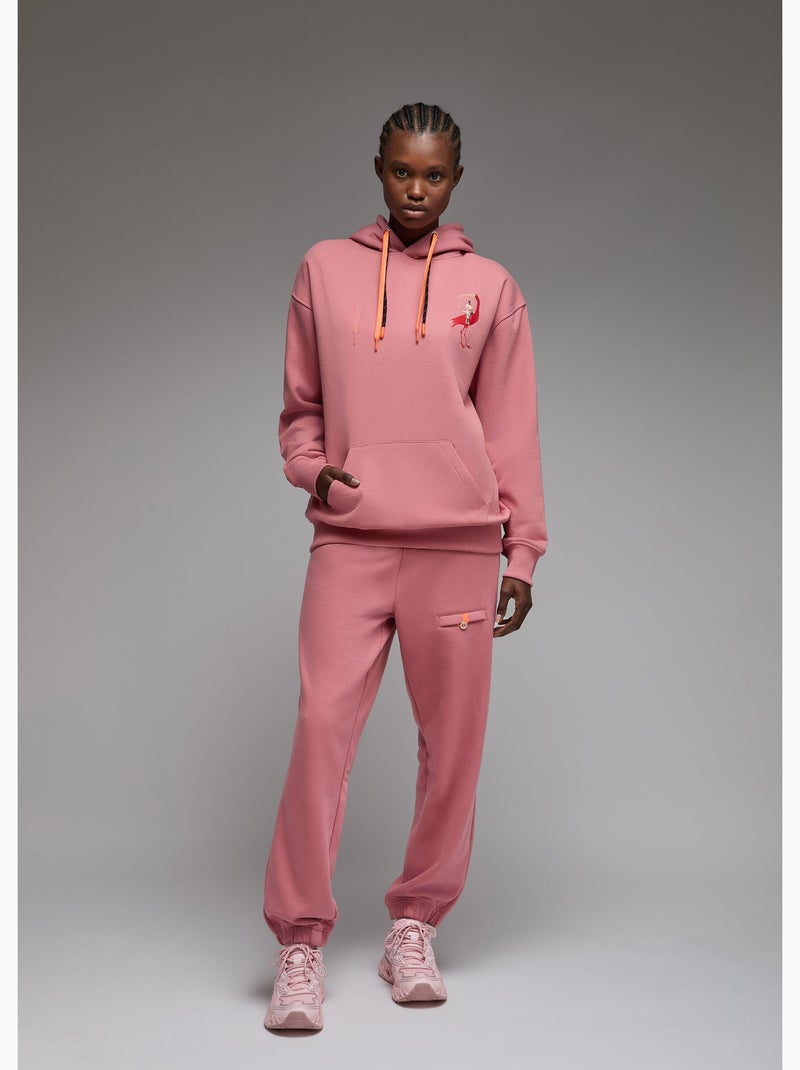 Sweat capuche noga indian ibis  femme - sae paris Rose - Kiabi