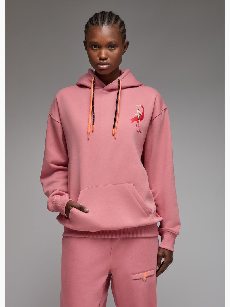 Sweat capuche noga indian ibis  femme - sae paris Rose - Kiabi