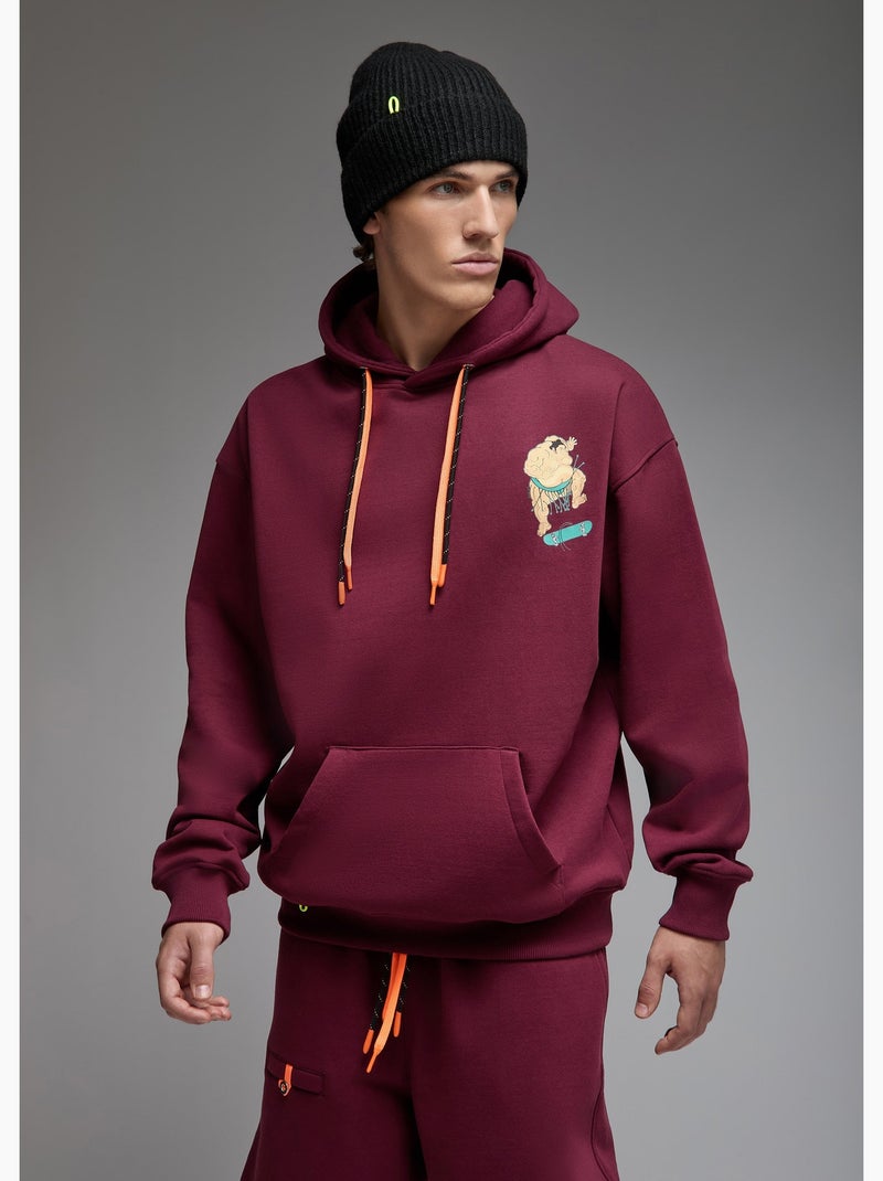 Sweat capuche noga sumo skate  homme - sae paris Bordeaux - Kiabi