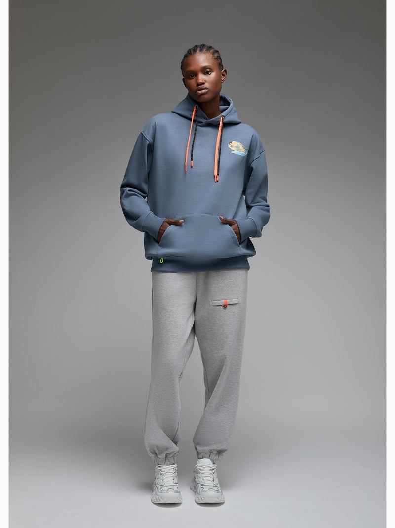 Sweat capuche noga sumo surf  femme - sae paris Bleu - Kiabi