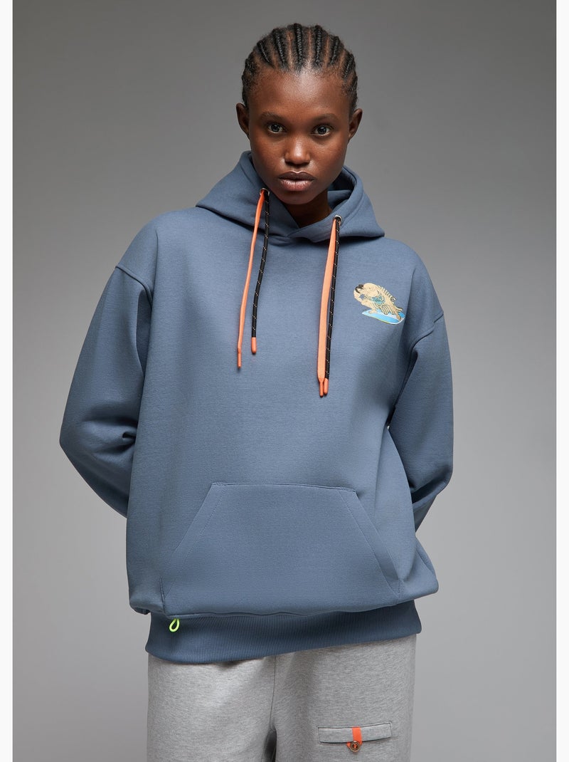 Sweat capuche noga sumo surf  femme - sae paris Bleu - Kiabi