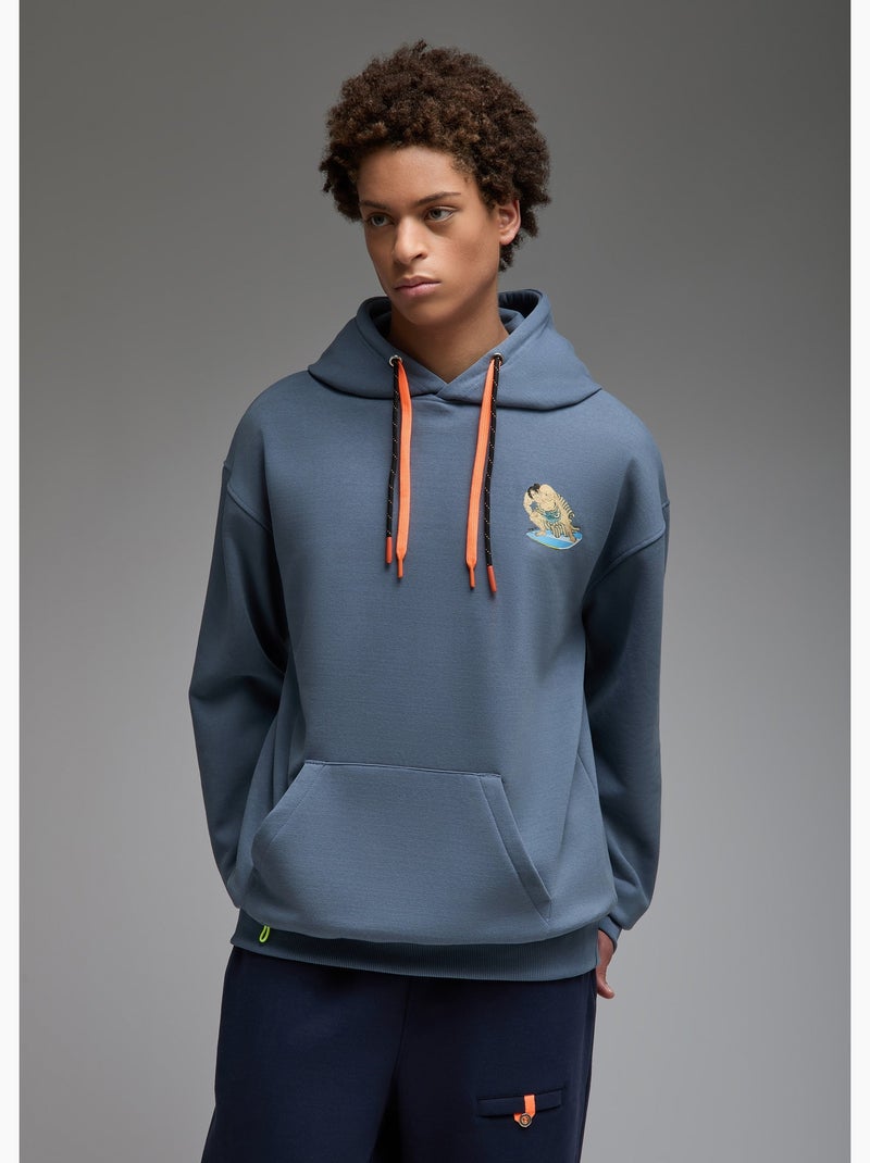 Sweat capuche noga sumo surf  homme - sae paris Bleu - Kiabi