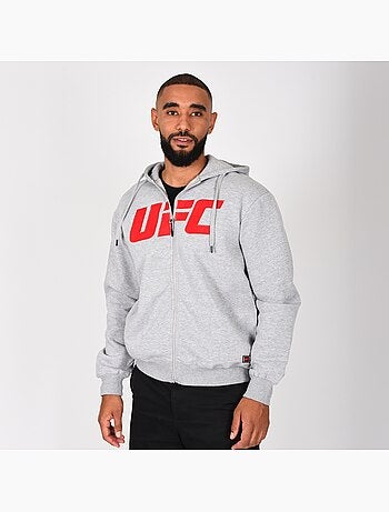 Sweat capuche UFC homme gris hoodie sport lifestyle