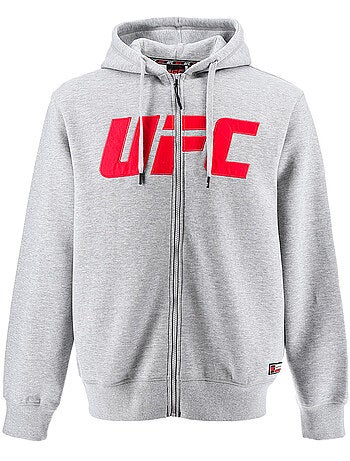 Sweat capuche UFC homme gris hoodie sport lifestyle