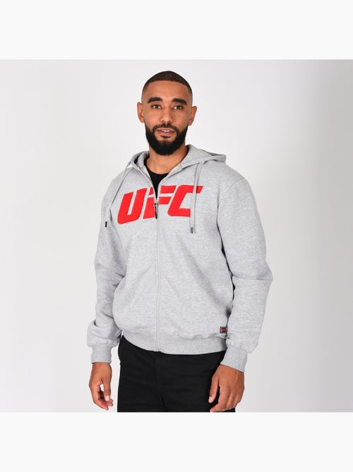 Sweat capuche UFC homme gris hoodie sport lifestyle - Kiabi