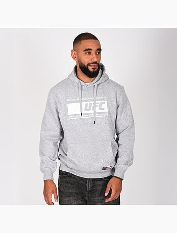 Sweat capuche UFC homme gris hoodie sport lifestyle
