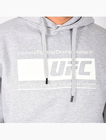 Sweat capuche UFC homme gris hoodie sport lifestyle