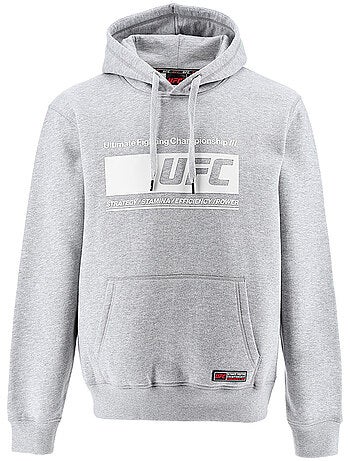 Sweat capuche UFC homme gris hoodie sport lifestyle