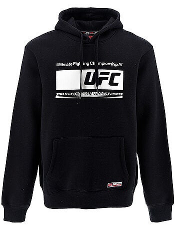 Sweat capuche UFC homme noir hoodie sport lifestyle