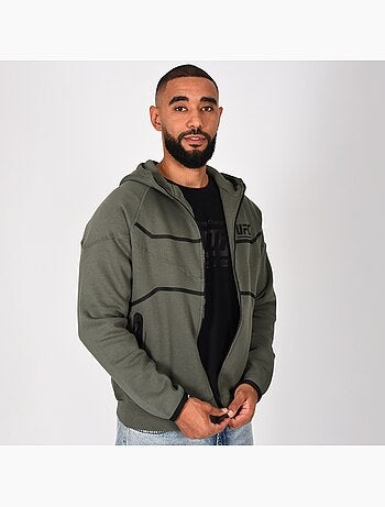 Sweat capuche UFC kaki homme sport fitness lifestyle