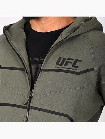 Sweat capuche UFC kaki homme sport fitness lifestyle