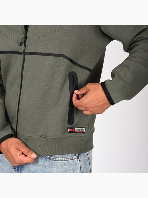 Sweat capuche UFC kaki homme sport fitness lifestyle - Kiabi