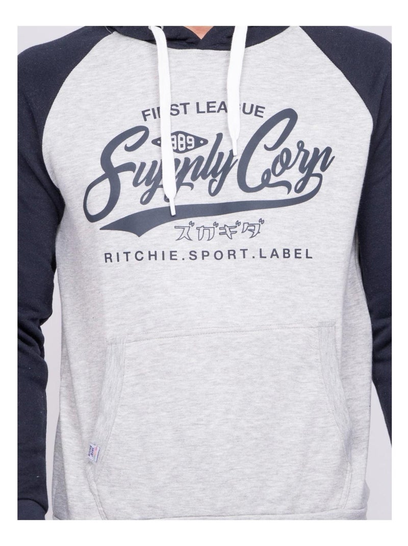 Sweat capuche WANDATY Bleu marine - Kiabi
