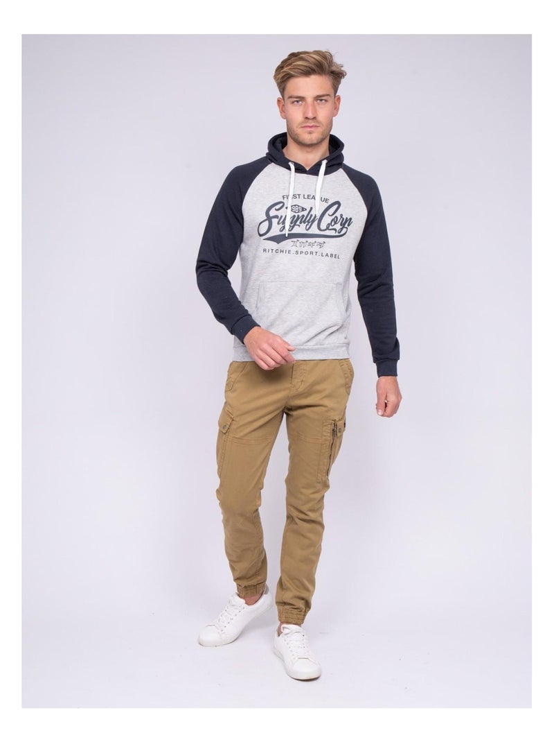 Sweat capuche WANDATY Bleu marine - Kiabi