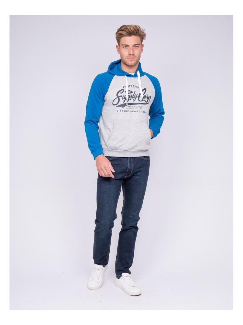Sweat capuche WANDATY Bleu roi - Kiabi