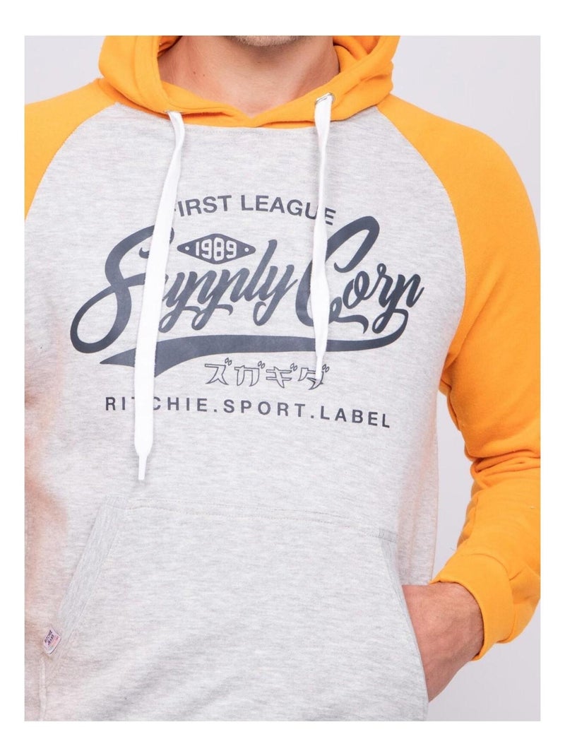 Sweat capuche WANDATY Orange - Kiabi