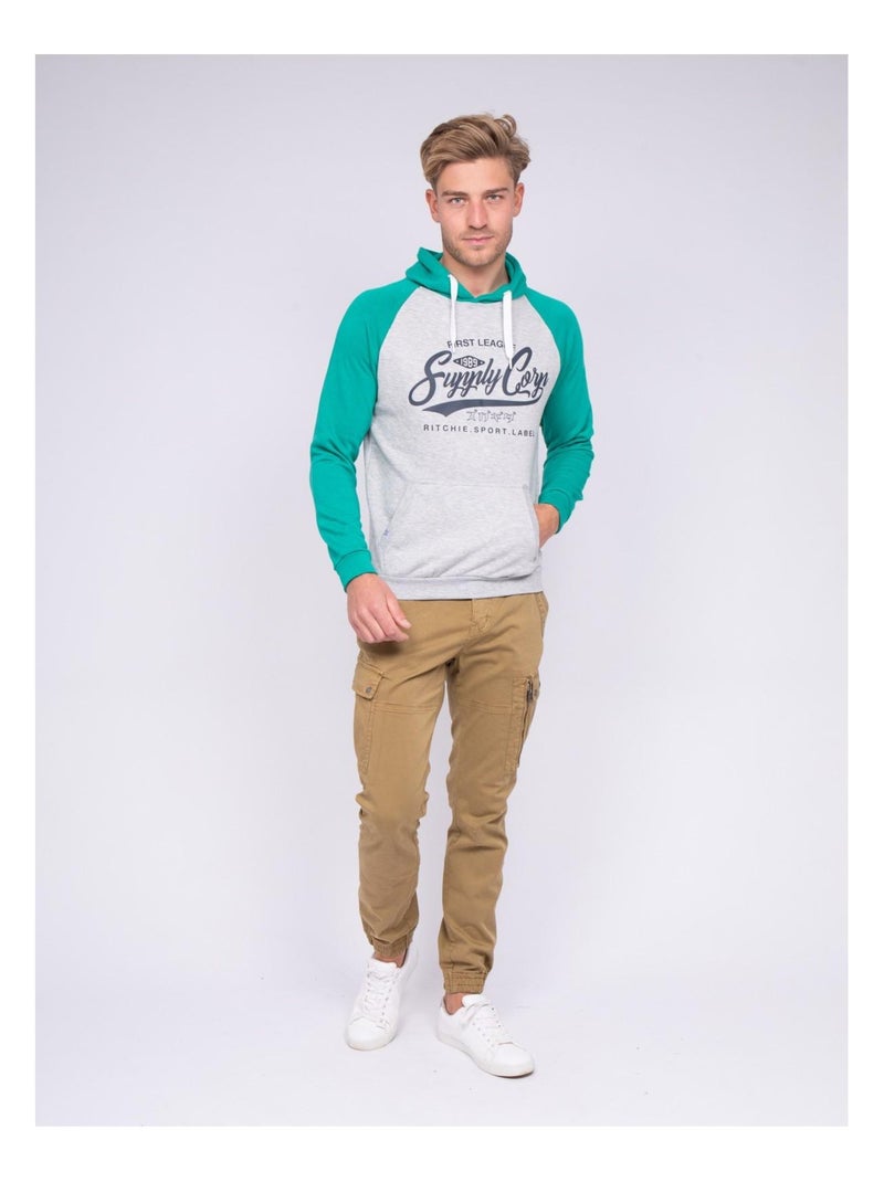 Sweat capuche WANDATY Vert - Kiabi