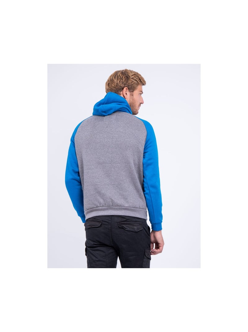 Sweat capuche WANDERLUST Bleu roi - Kiabi