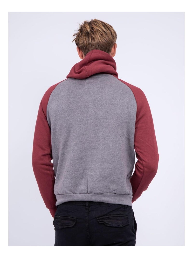 Sweat capuche WANDERLUST Bordeaux - Kiabi