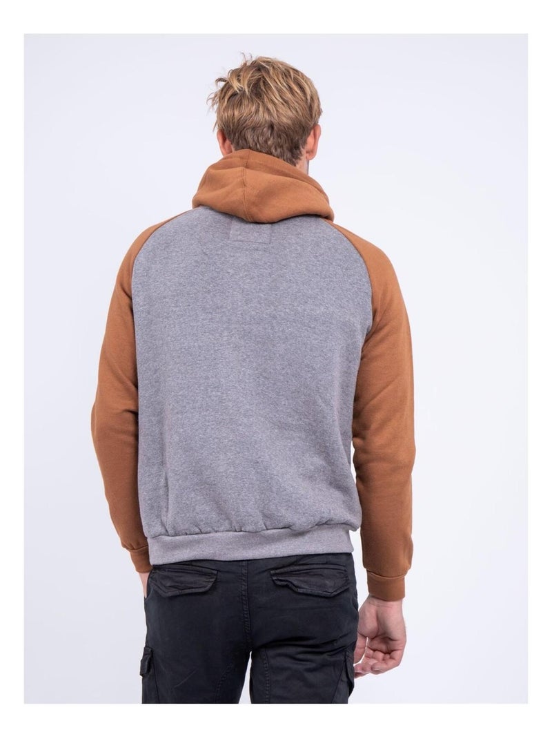 Sweat capuche WANDERLUST Marron - Kiabi