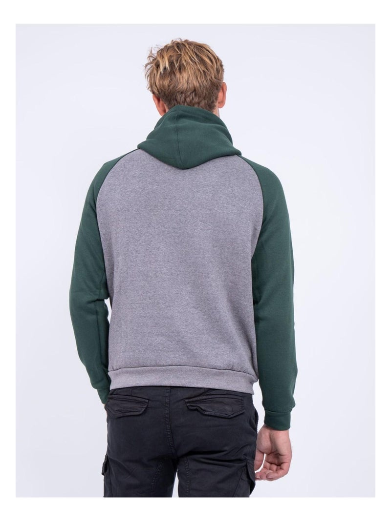 Sweat capuche WANDERLUST Vert - Kiabi
