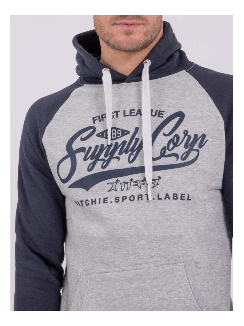 Sweat capuche WANDY Bleu marine - Kiabi