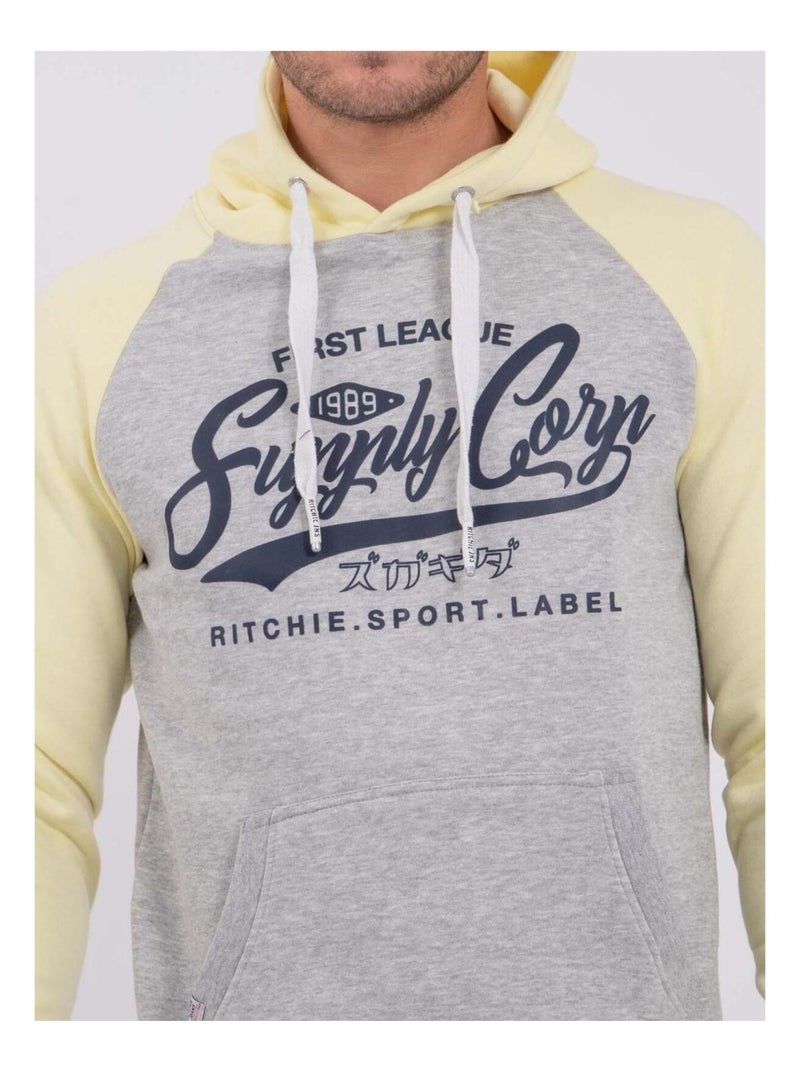 Sweat capuche WANDY Jaune - Kiabi