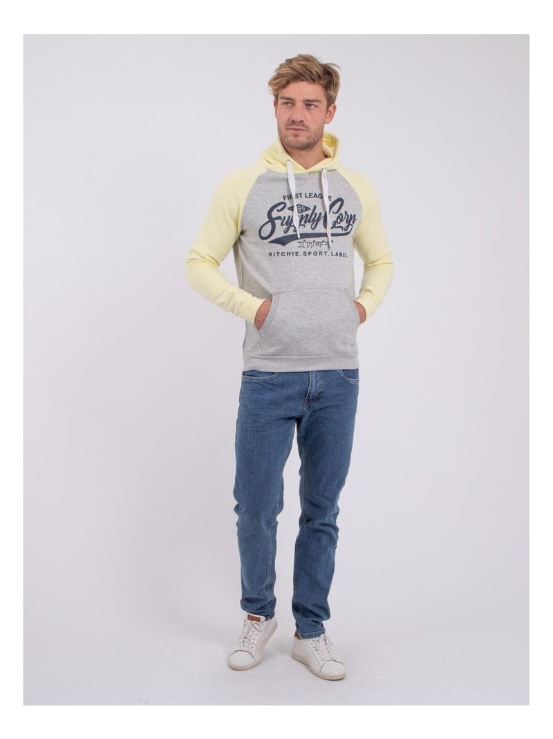 Sweat capuche WANDY Jaune - Kiabi
