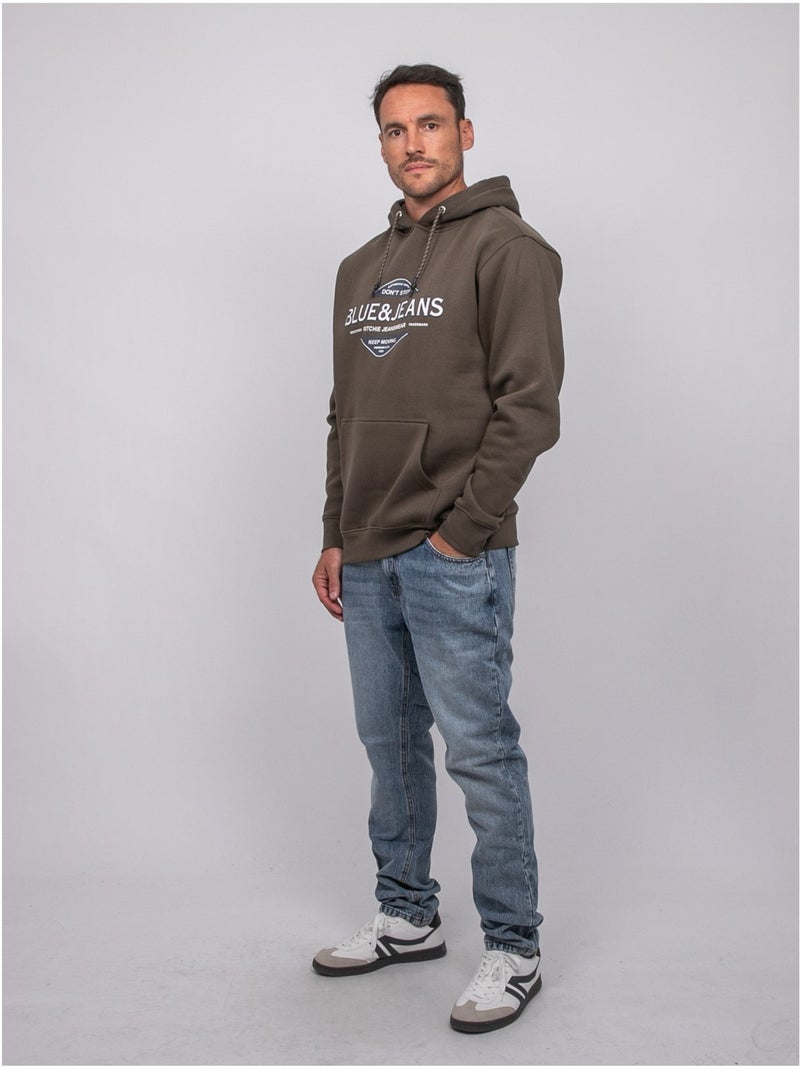 Sweat capuche wantux Kaki - Kiabi