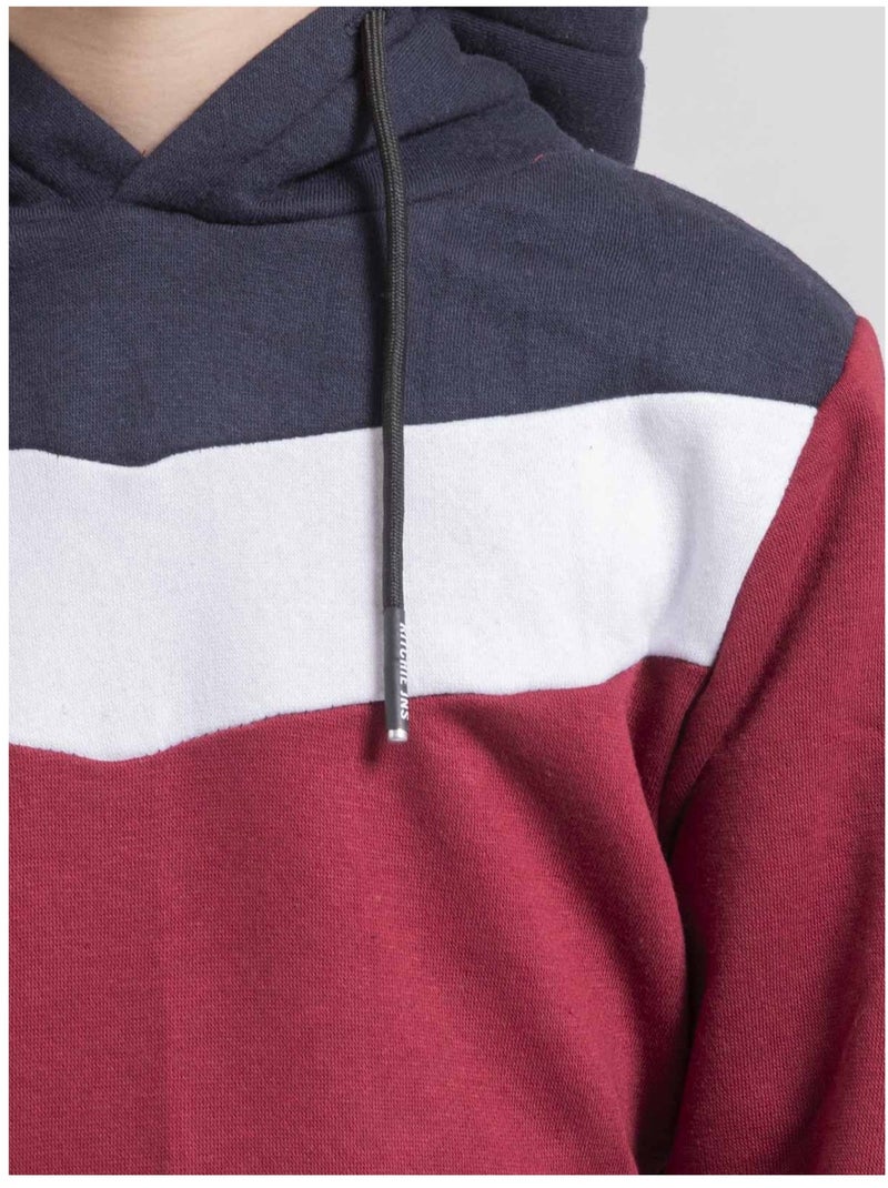 Sweat capuche warcy garçon Bordeaux - Kiabi
