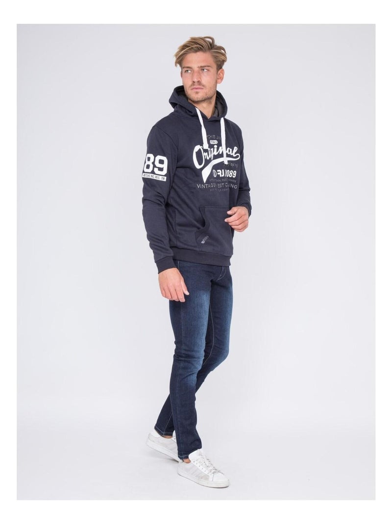 Sweat capuche WARLUZ Bleu marine - Kiabi
