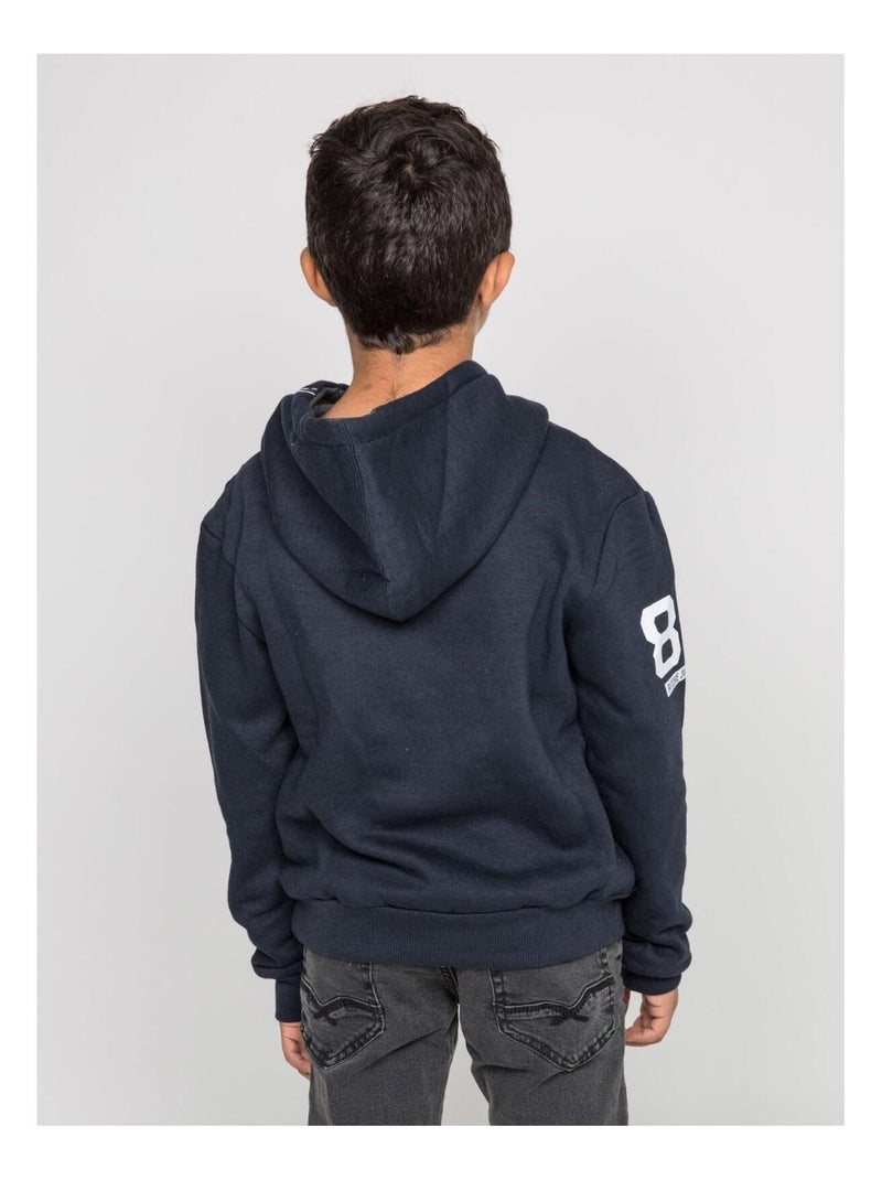 Sweat capuche WARLUZ-J Bleu marine - Kiabi