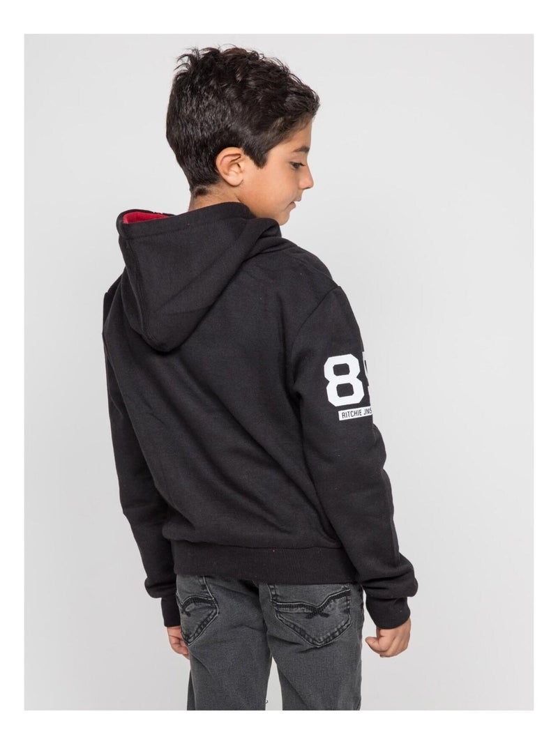 Sweat capuche WARLUZ-J Noir - Kiabi