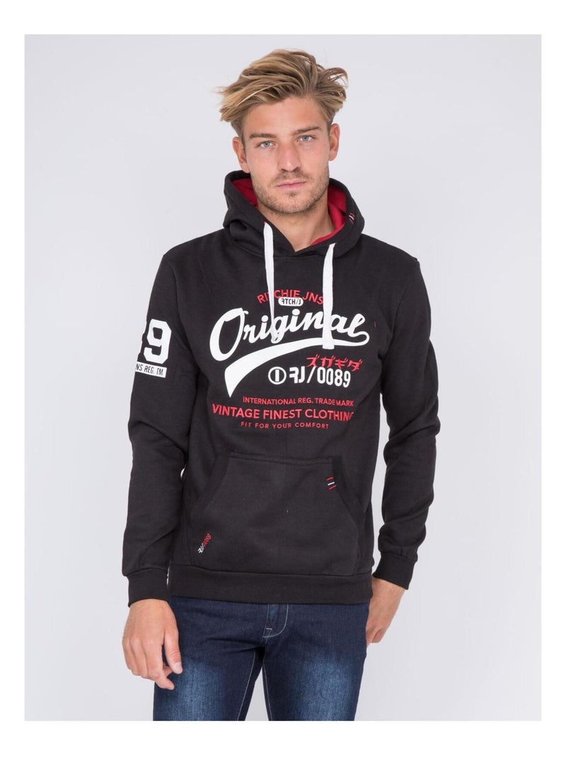 Sweat capuche WARLUZ Noir - Kiabi