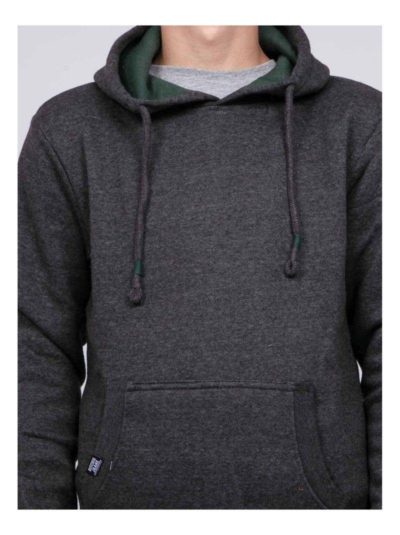 Sweat capuche WIDEM garçon gris anthracite - Kiabi