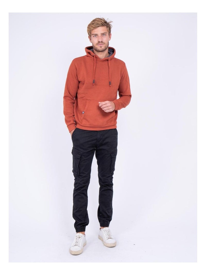 Sweat capuche WIDEM Rouge brique - Kiabi