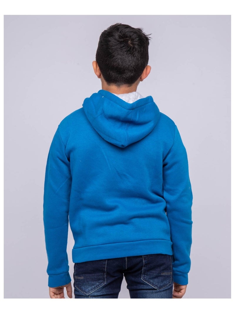 Sweat capuche WIDMO garçon Bleu roi - Kiabi