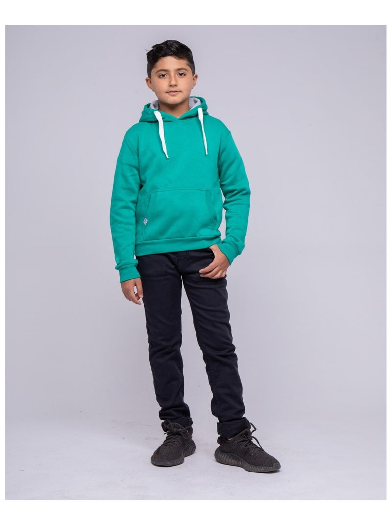 Sweat capuche WIDMO garçon Vert - Kiabi