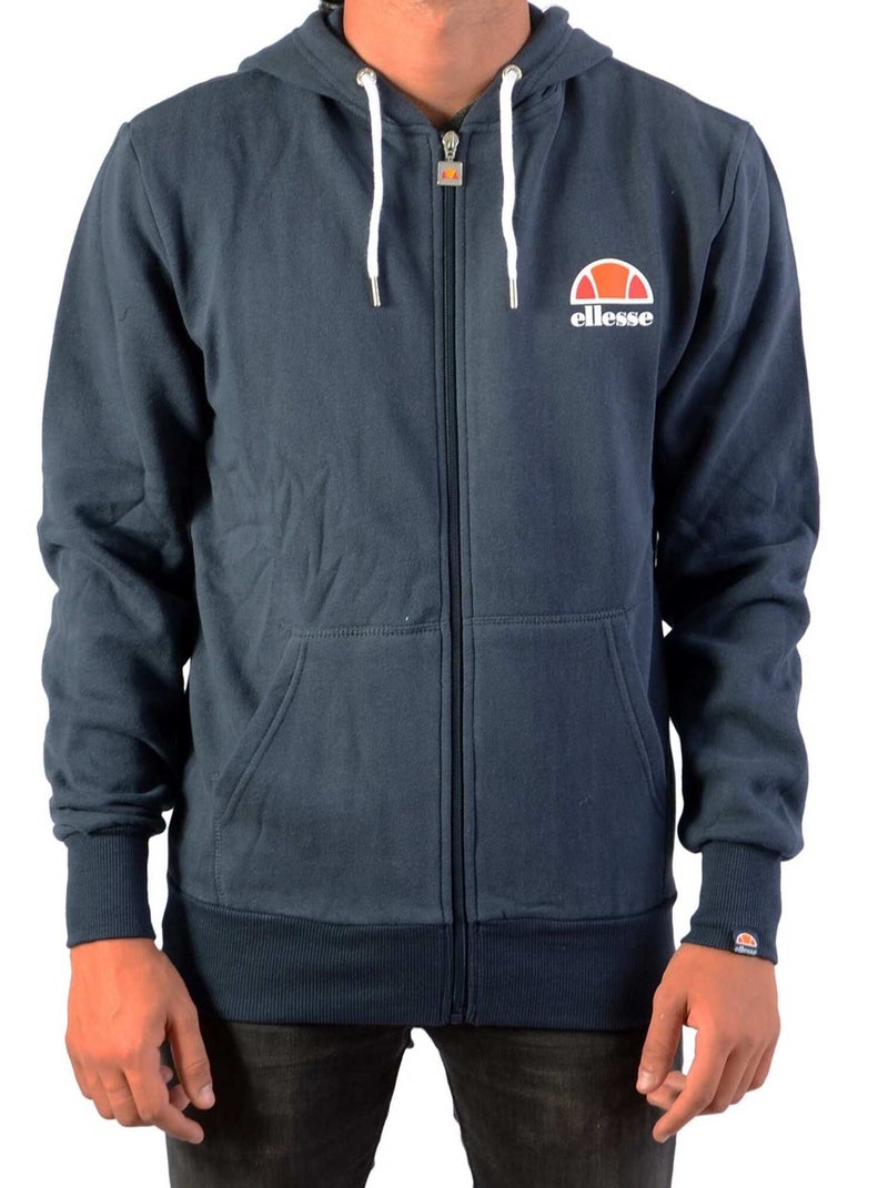 Sweat Capuche Zip Ellesse Mileto FZ Hoody Bleu - Kiabi