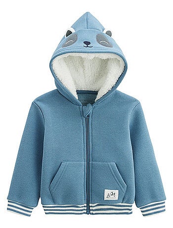 Sweat ? capuche zipp? enfant en molleton Tao