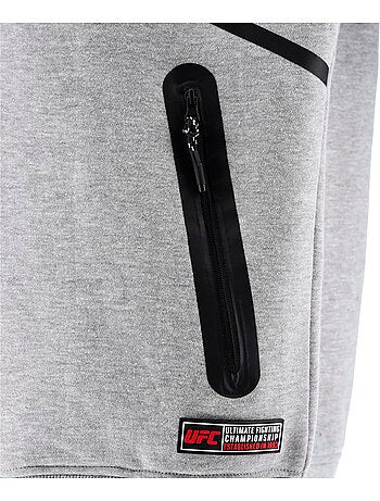 Sweat capuche zippé UFC gris homme hoodie sport décontracté