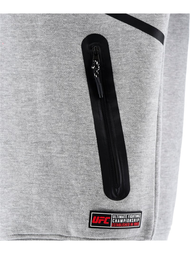 Sweat capuche zippé UFC gris homme hoodie sport décontracté Gris - Kiabi
