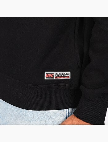 Sweat capuche zippé UFC homme noir hoodie sport lifestyle