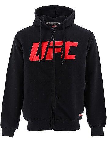 Sweat capuche zippé UFC homme noir hoodie sport lifestyle