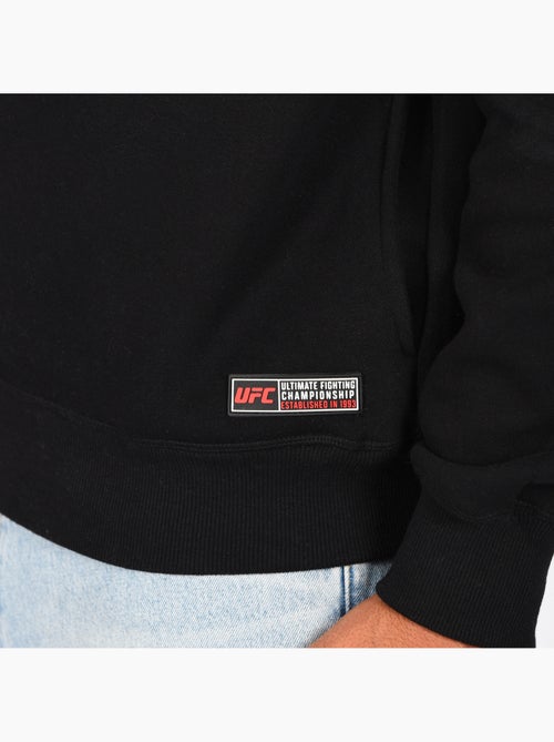 Sweat capuche zippé UFC homme noir hoodie sport lifestyle - Kiabi